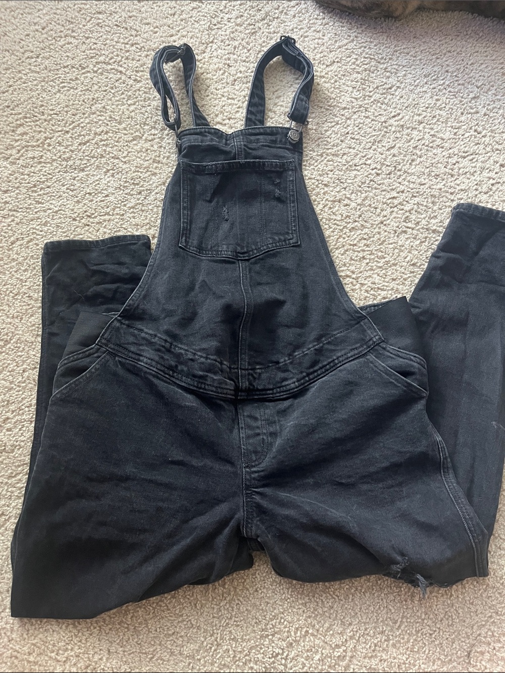 Old Navy Black Women's Denim Overalls - Classic Bib Style